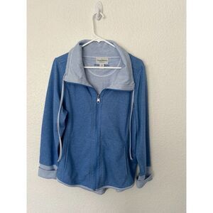 Tommy Bahama Sun Fade Flip Side Reversible Full-Zip Jacket in Blue Size Large